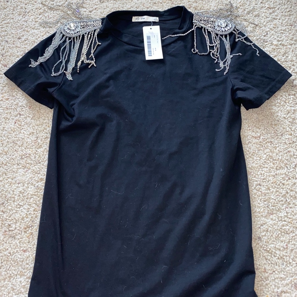 NWT cute black top
